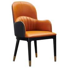 设计师TJOY-857家用欧式轻奢风餐椅商用办公久坐舒适白蜡木靠背椅