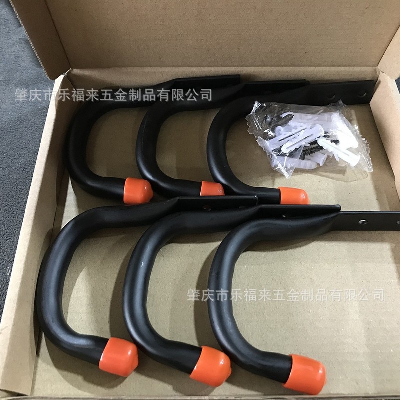 フックセット ガレージフック 6個パック 自転車フック ガレージ収納フック マッチングネジ 壁掛け|undefined