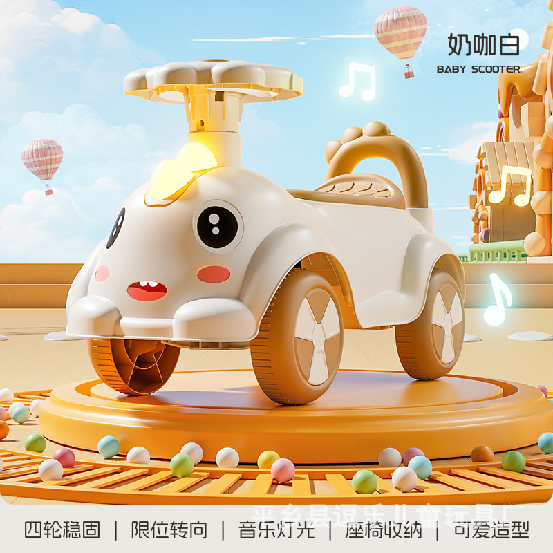 Nuevo coche de equilibrio para niños de 1 - 3 años de patineta de cuatro ruedas de juguetes para niños y niñas