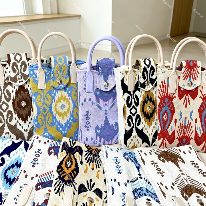 Adelais Magnetic Clasp Phone Bag, Xinjiang-Style Cultural and Creative Souvenir, Cross-Border Ethnic Style Crossbody Bag, Handbag