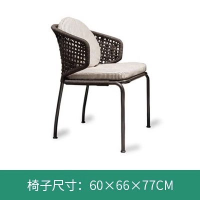 Balcón al aire libre patio jardín comedor silla Silla de ratán al aire libre B & B al aire libre mesa y silla cafetería bar al aire libre