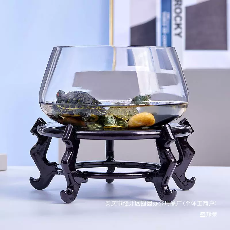 Прозрачный компактный креативный стеклянный аквариум для офиса
