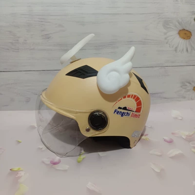 battery motorcycle four seasons half — Motosiklet kaskı (dəbilqə) - harley-style-khaki-transparent-short-white-wings-adult-instrument-sticker