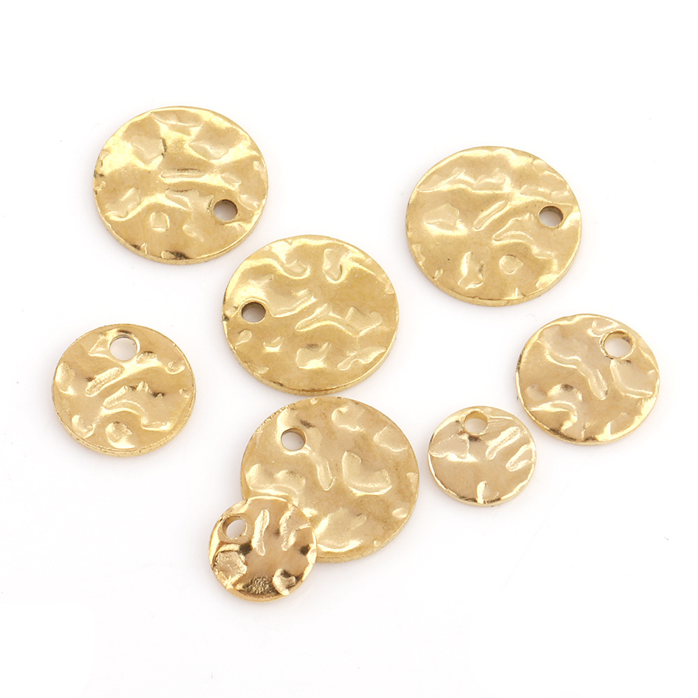 50 PCS/Package Quantity 304 Stainless Steel Material Irregular Pattern 50 PCS/Package Diameter 10mm Diameter 6 Mm Diameter 8mm 304 Stainless Steel Irregular Pendant Jewelry Accessories