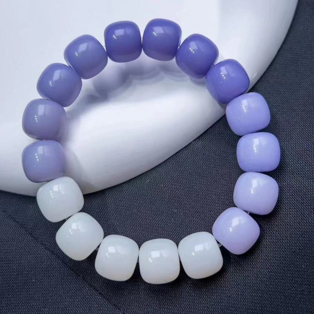 YH ecología original multi-color imitación Bodhi pulsera de raíz gradiente dedo bobinado pulsera suave placa jugando Yin cubo cuentas de Buda para hombres y mujeres