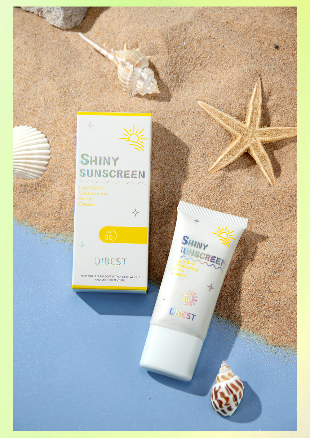 QIBEST Cross-border Isolation Pearlescent Brightening Primer Moisturizing, Natural, Refreshing, Oil-Control and Non-Greasy Hydrating Isolation Lotion undefined