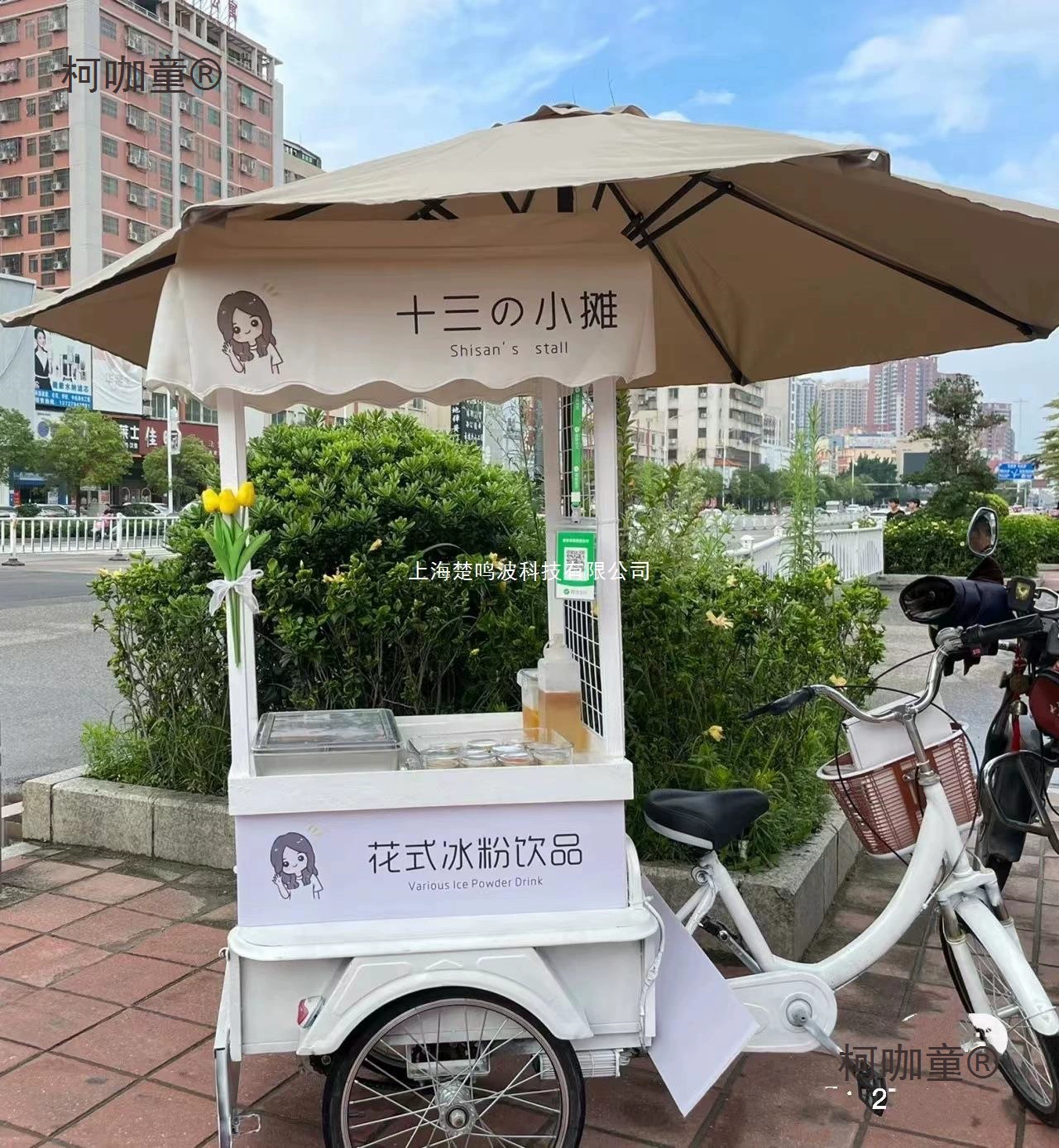 Three-wheeled bike pedalled for elderly for adults, internet celebrity