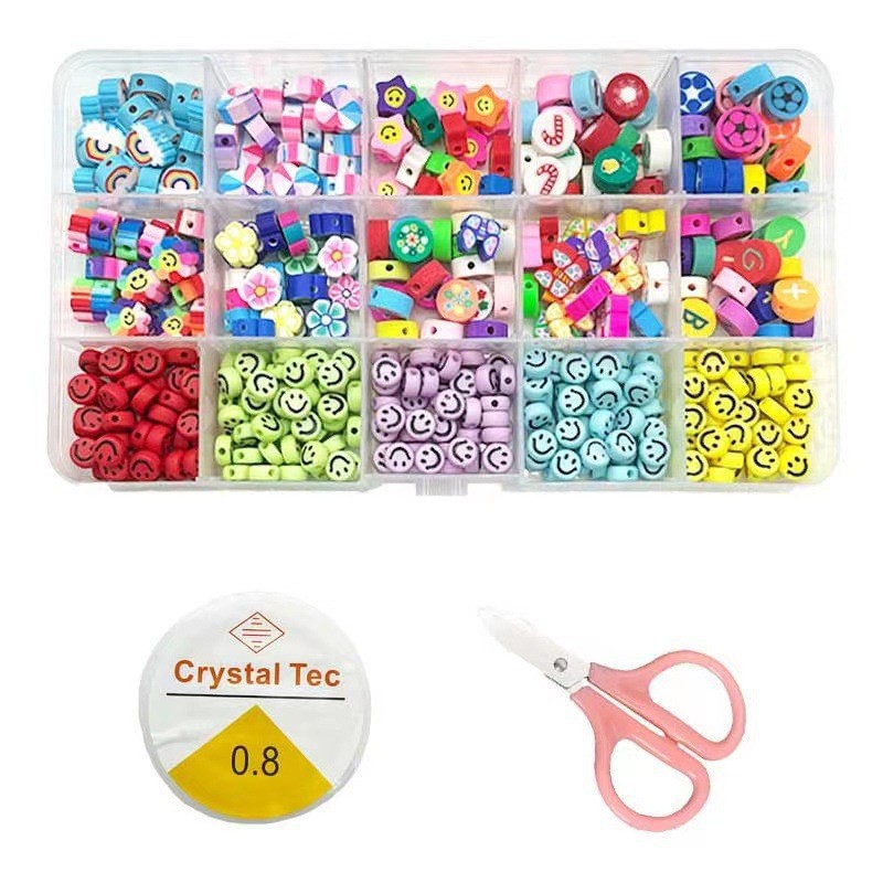 1 Set Soft Clay Geometric Beads Cartoon Style Cute display picture 7