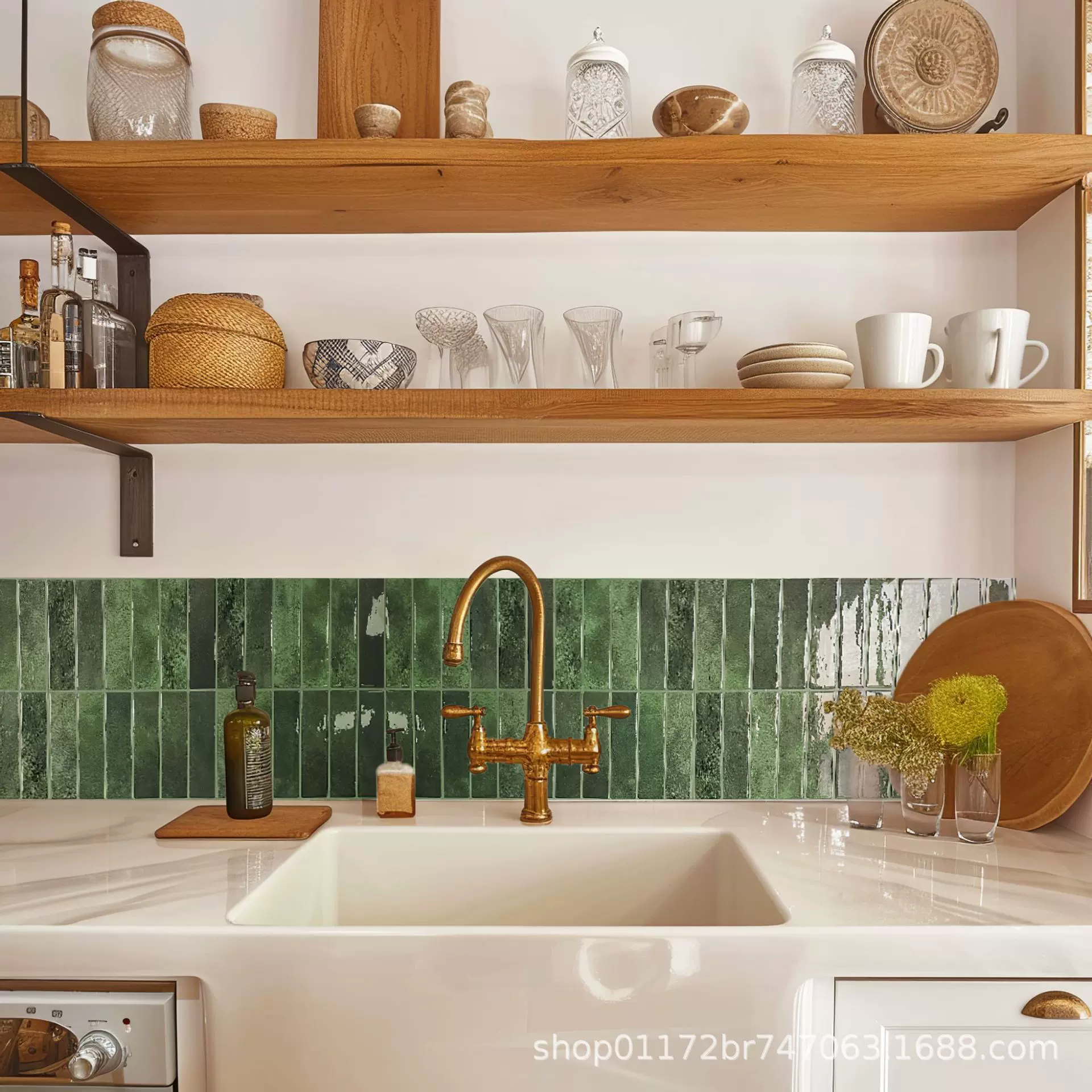 马赛克3D立体水晶滴胶墙贴自粘墙纸卫生间贴纸厨房防油耐高温瓷砖