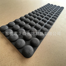 厂家定制海绵复合绒布热压加工 海绵热压一体成型防护垫 海绵腰垫