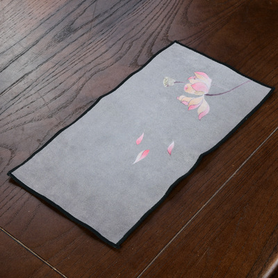 Zen chino toalla de té de gamuza paño de té absorbente toalla olla Kung Fu juego de té accesorios mesa de té Toalla de trapo té