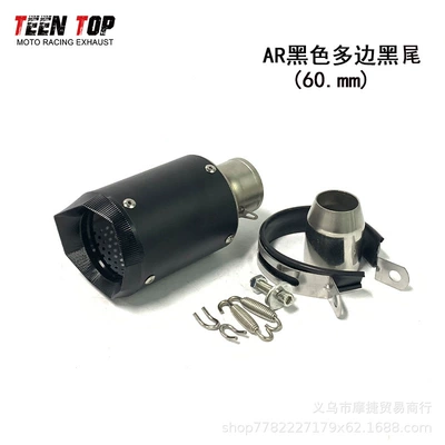 Ninja 200/350 Modified Ar – Exhaust manifold - all-black-polygon-605mm