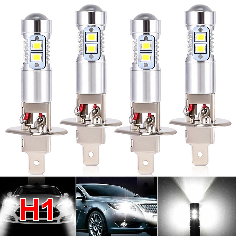 Lámpara de niebla de automóvil H1 10smd 2835 LED lámpara de niebla delantera luz de niebla de resalto decodificada lámpara de automóvil LED H1 image 1