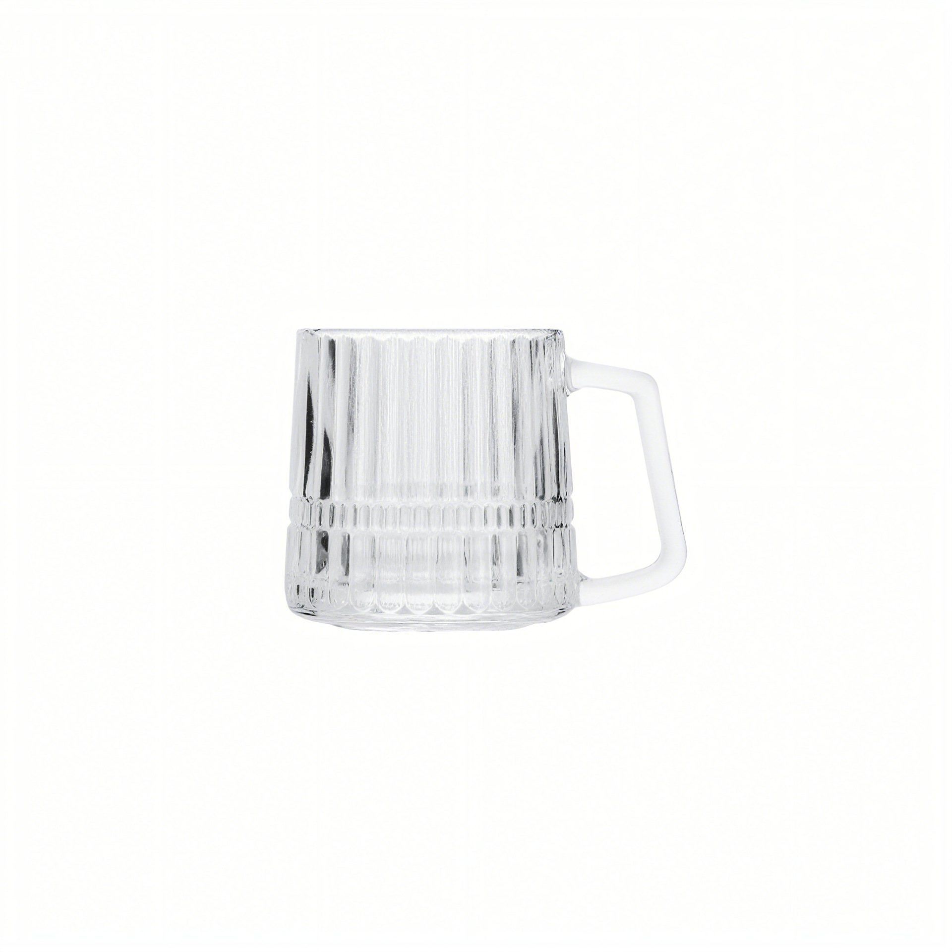 Mayorista spot con mango en relieve tazas de cristal tazas de café latte tazas de té tazas de bebida tazas de desayuno casero tazas de agua