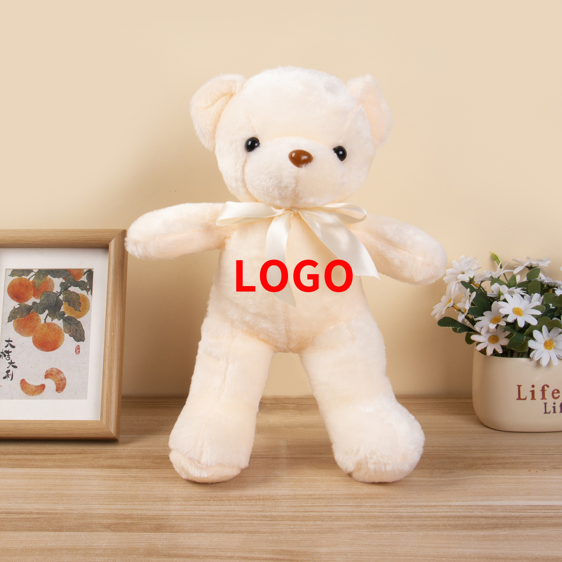 Diez colores osos de peluche juguetes coloridos osos de peluche boda arrojar 8 pulgadas muñecas agarrar muñecas regalos para niños al por mayor