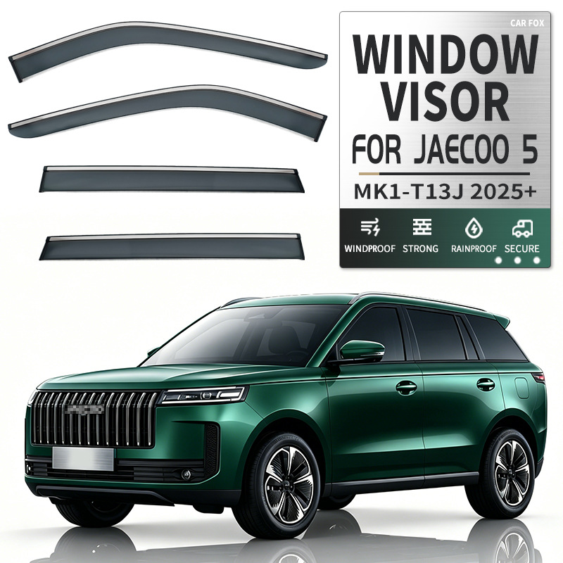 Suitable for Jaecoo 5 Window visor, car window rain and sun shield, rain eyebrow [Global]