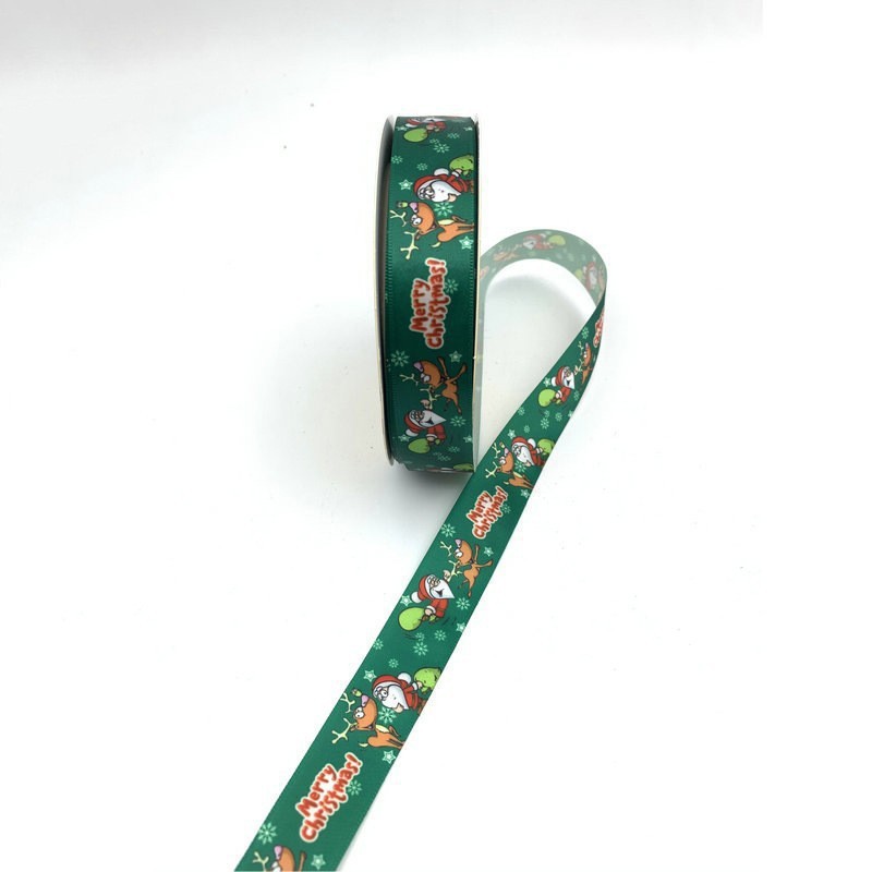 2. cinta de Navidad de 5cm Impresión digital SERIE DE Navidad decoración de fiesta caja de regalo de embalaje Transferencia de Calor impresión cinta lote