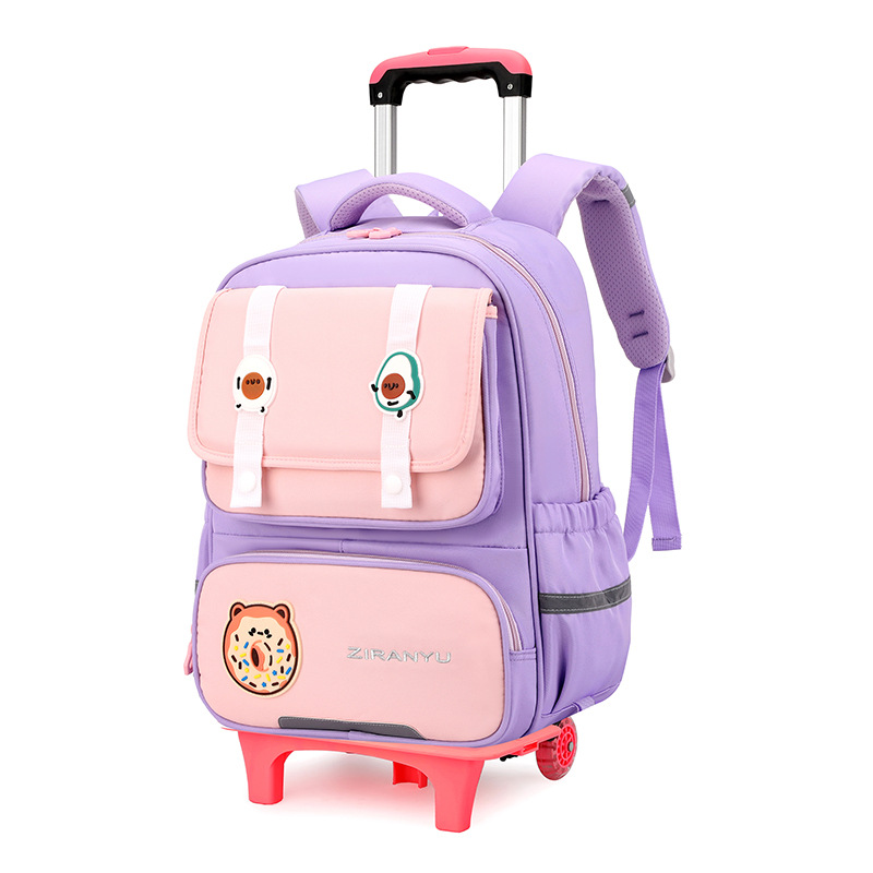 Nuevo pez natural para estudiantes de primaria, estudiantes de secundaria, bolsas de seis ruedas, escaleras de grado 234, niñas