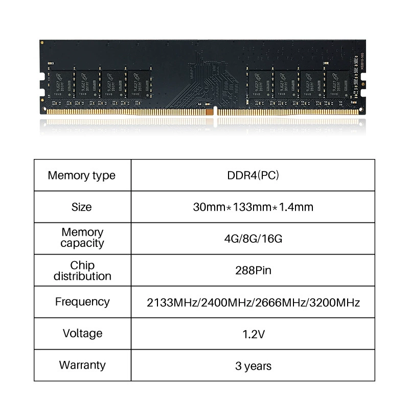 Память для компьютера DDR4 2400 8G 4G 16G полностью совместимая планка памяти OEM