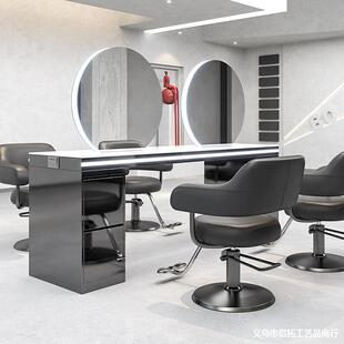 Internet Celebrous Barber Shop Perm Dyeing Mirror Table for Hair Salon Special Simple Hairdressing Shop Hair Cutting Mirror Single-sided Double-sided Integrated Table