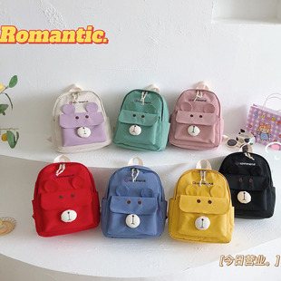 Cute schoolboy schoolbag cartoon bear lightweight shoulder children's backpack 2-5-7 years old kindergarten small backpack