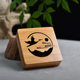 Bamboo wooden incense box Sandalwood Home creative incense burner hollow retro incense holder incense holder tray base