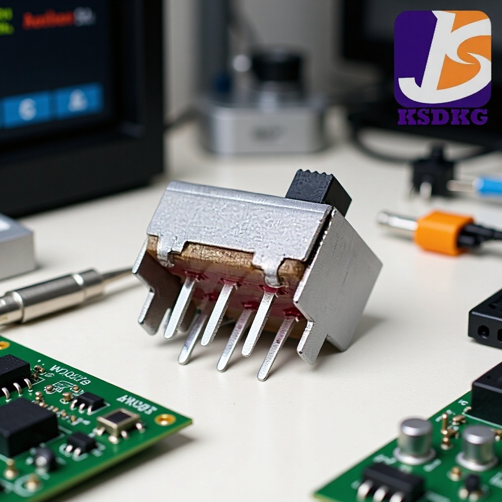 2档波段开关正拨 立式2档拨动开关6脚  厂供2位滑动开关2档