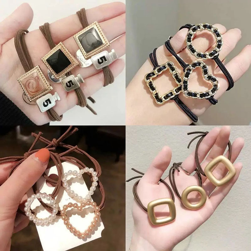 Fashion Geometric Letter Arylic Handmade Hair Tie 1 Set display picture 5