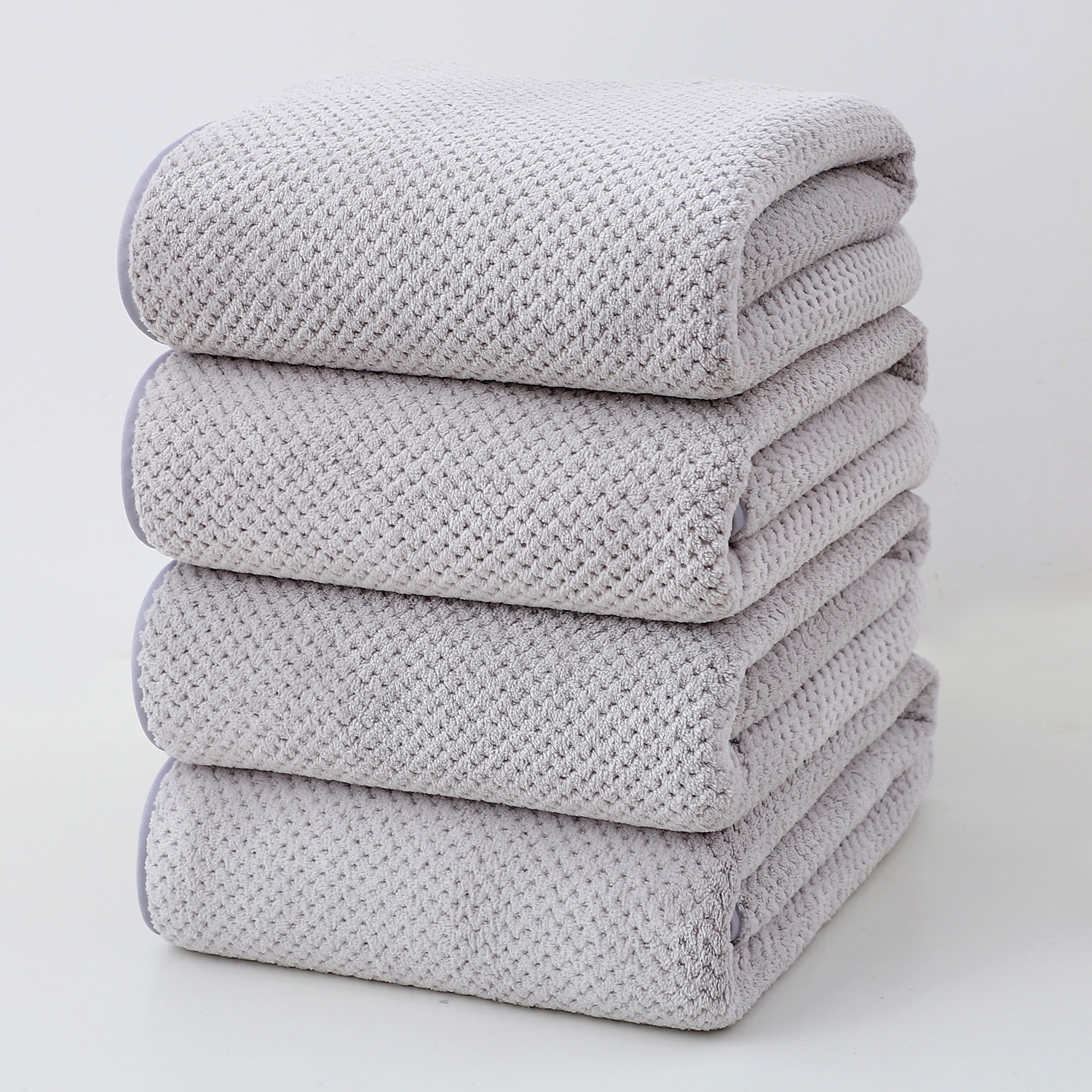 별이 빛나는 하늘 회색 목욕 수건 세트