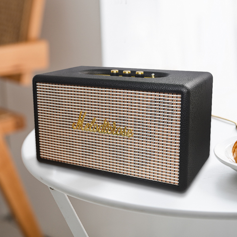 源工場の卸売りマーシャルの同じタイプの音響の経典の復古の無線のbluetoothの重低音のメロディーのバラのスピーカー|undefined
