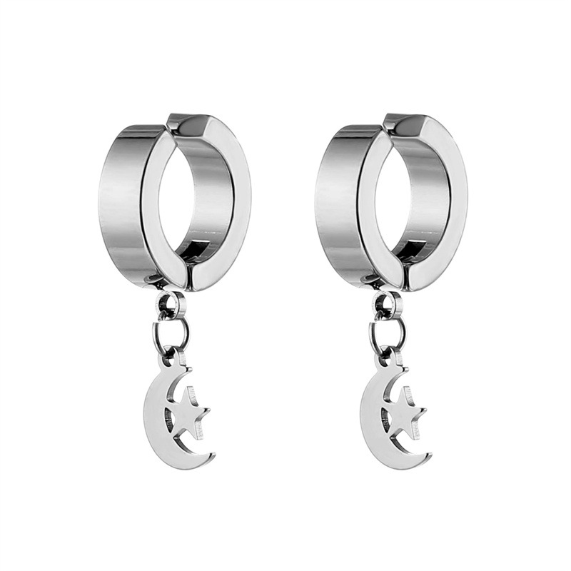 Women's Gender 1 Pair Vintage Style Star Plating Stainless Steel Drop Earrings