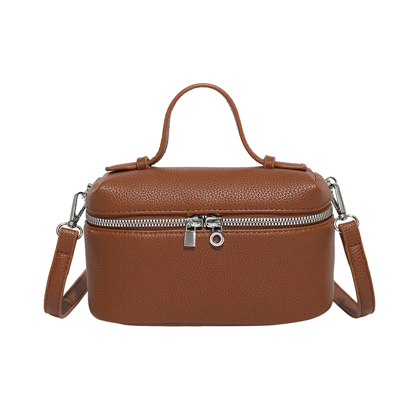 Bolso de textura transfronteriza 2025 verano nuevo bolso femenino retro patrón de lichi bolso de hombro simple y versátil bolso de mensajero