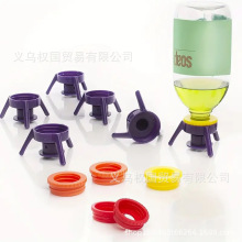 Bottle Emptying Kit倒立式三角支架防漏瓶子沐浴露清空瓶盖套件