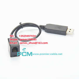 USB到RS-485接口转换器线缆与RJ-45端口Modbus 电能表电缆