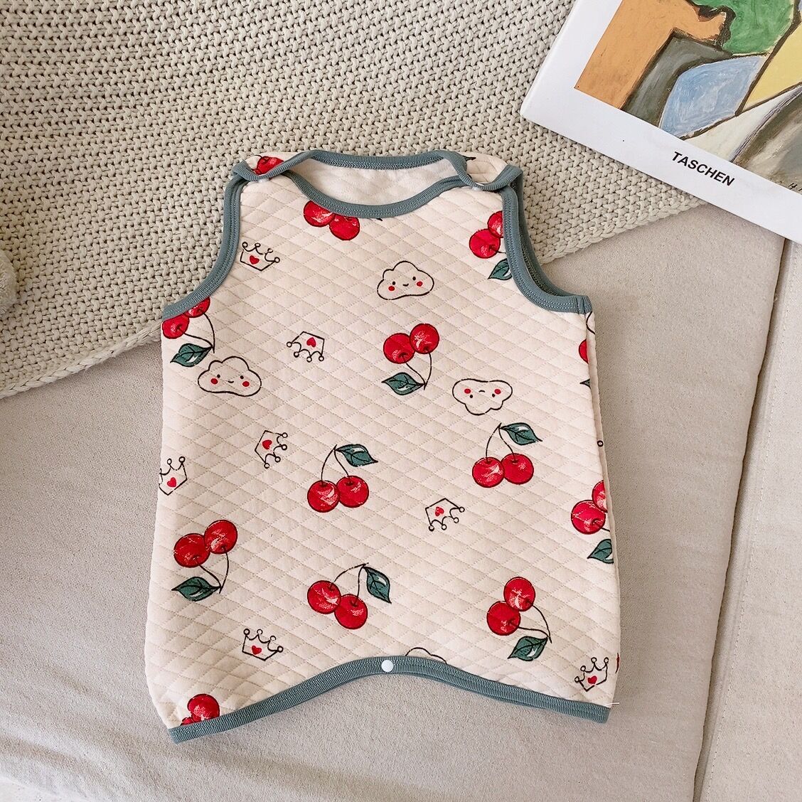 Saco de dormir de invierno para bebés Ropa para niños de estilo coreano Ropa para niños de invierno para el hogar de algodón para niños Bolsa de dormir de una pieza para bebés
