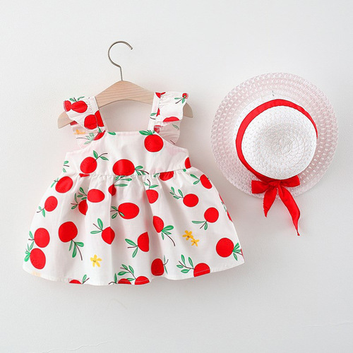 Summer new princess suspender dress baby cotton skirt consignment sale of children's clothing one piece dropshipping 1057