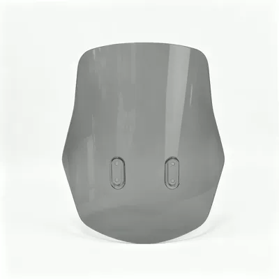 Motorcycle front windshield | alloy bracket, non-destructive installation - brown-windshield