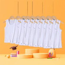 定制儿童吊带背心夏装新款纯棉糖果色纯色男童女童百搭修身工字背