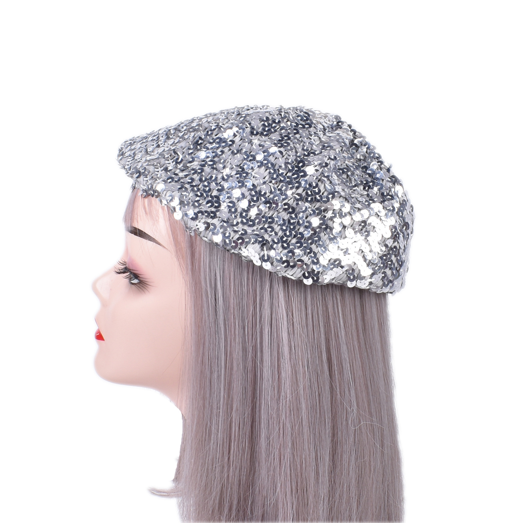 Women's Simple Style Solid Color Eaveless Beret Hat display picture 3