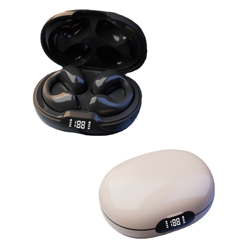 Nuevos auriculares Bluetooth Real almacén transparente inalámbrico semi-en la oreja de larga duración resistencia táctil TWS auriculares Bluetooth al por mayor image 1