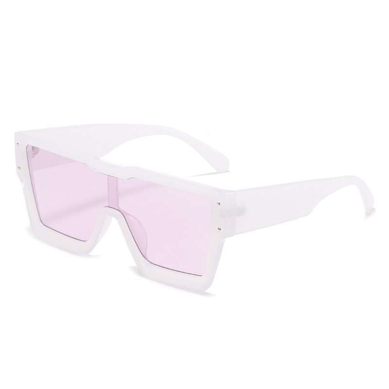 Nuevo burro casa de una sola pieza marco grande protección ocular gafas de sol macaron color transfronterizo Comercio exterior gafas de sol suministro directo de fábrica ins