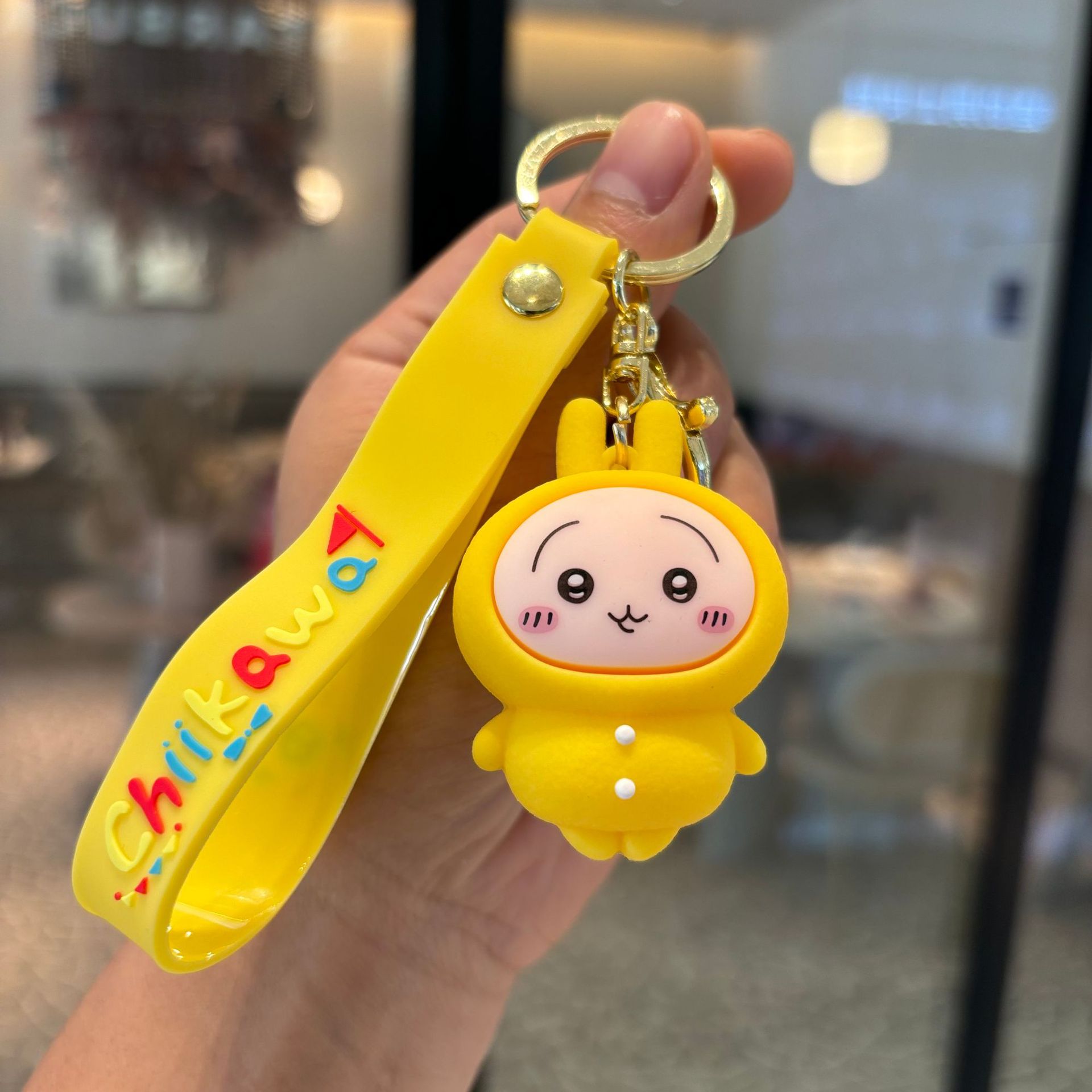 2 a generación Chiikawa llavero Chiikawa muñeca colgante bolso de coche colgante llavero de la máquina