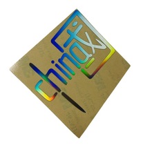 金屬分離貼logo水晶標貼幻彩PET標貼燙金貼紙鏤空字UV轉印貼標簽