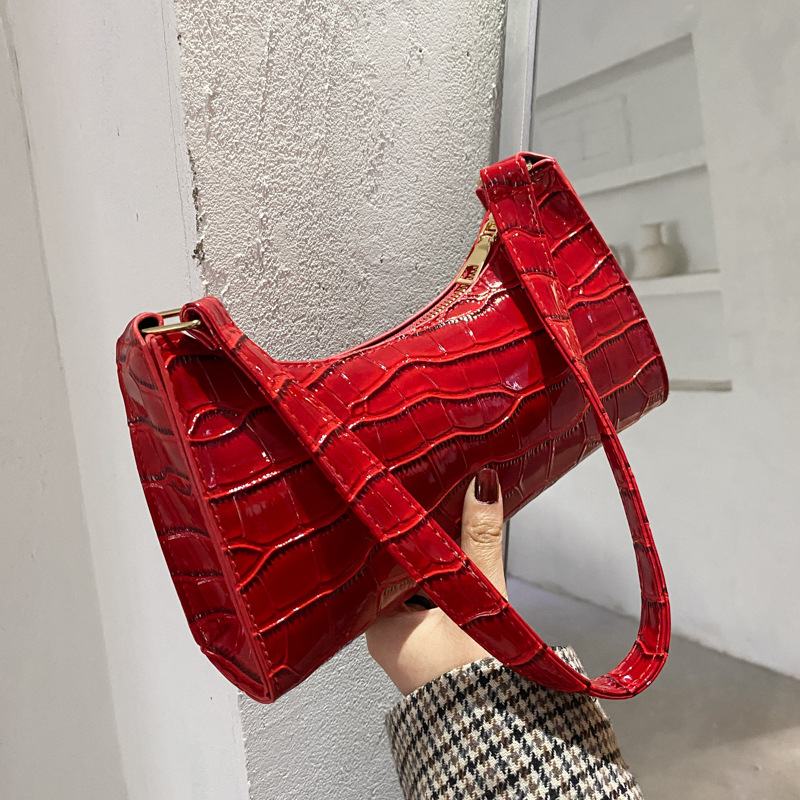 Manufactor wholesale Underarm bag Crocodile print One shoulder Handbag temperament Trend chain Bag Net Red Mobile phone bag