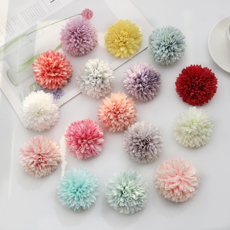 E Manufacturer Artificial Rose Hydrangea Flower Heads Hat Bouquet Flower Wall Clothing DIY Handmade Accessories Flower Wholesale