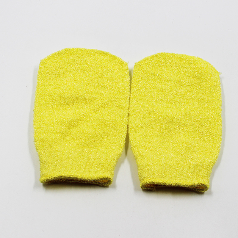 Guantes de toallas de limpieza de cinco dedos para adultos, toallas de baño, artefactos de baño de espalda, toallas de baño de espalda, guantes de espesación de barro frotados