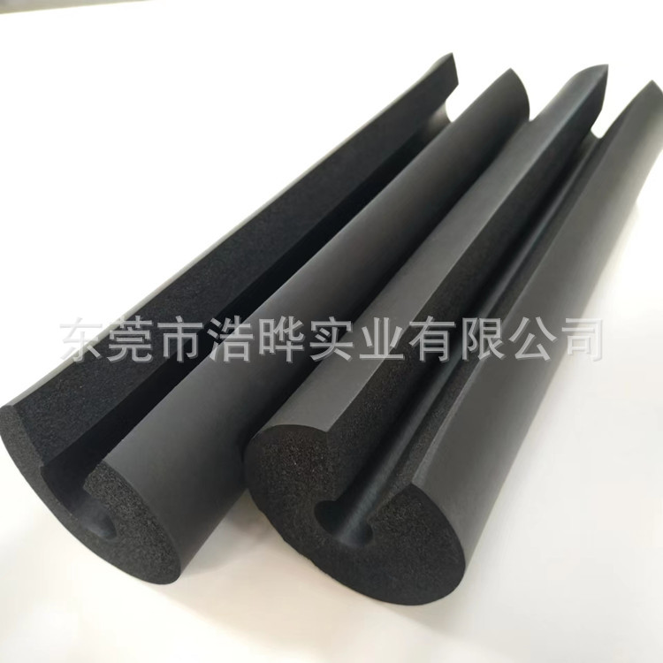 源头厂家eva泡棉实心条纹软管 单边切开海绵套管 nbr丁晴橡胶发泡