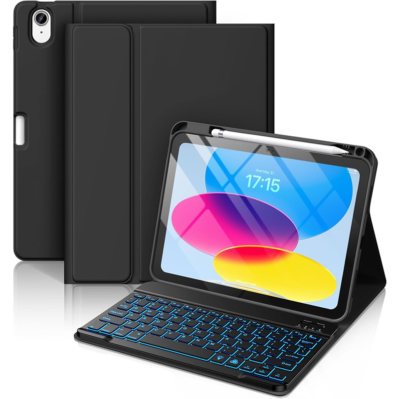一件代发ipad11th键盘背光带皮套ipad壳保护ipad11th键盘鼠标套装|undefined