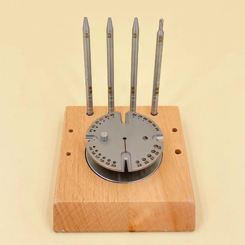 修表工具 360度拆装摆轮工具 摆轴轮轴游丝拆装（木座） 手表工具