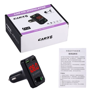 X6 Avtomobil MP3 Bluetooth Hands-Free Zəng A6 Pleyer USB Kart Radio